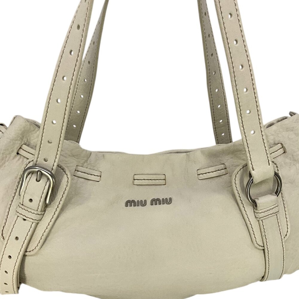 Miu Miu Soft Leather Drawstring Shoulder Bag - image 5